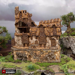 Hagglethorn Hollow - Ruined Longhouse - Kiwi Tabletop