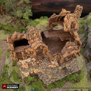 Hagglethorn Hollow - Ruined Longhouse - Kiwi Tabletop