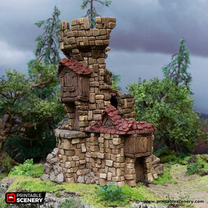 Hagglethorn Hollow - Ruined Tower - Kiwi Tabletop