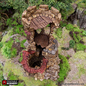 Hagglethorn Hollow - Ruined Tower - Kiwi Tabletop