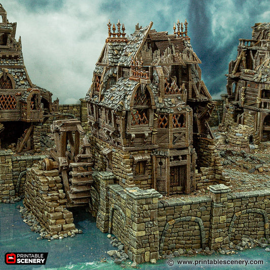 Cities of Ramshackle and Ruin - Ruined City Watermill
