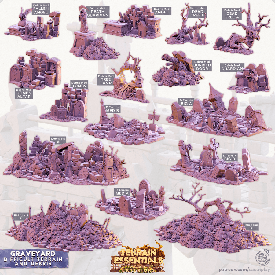 Graveyard Debris and Difficult Terrain Scatter