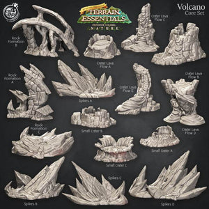 Volcano Terrain Set - Kiwi Tabletop