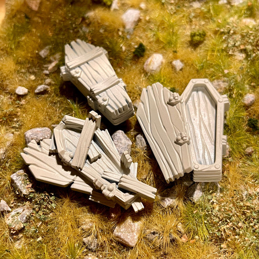 Coffins.