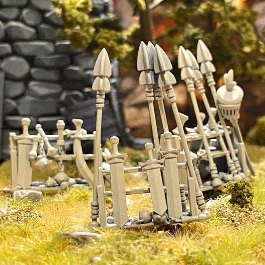 Weapon Racks.
